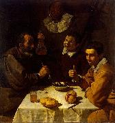 Diego Velazquez Drei Manner am Tisch oil on canvas